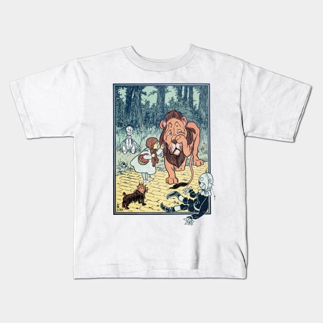 Vintage Wizard of Oz Kids T-Shirt by MasterpieceCafe